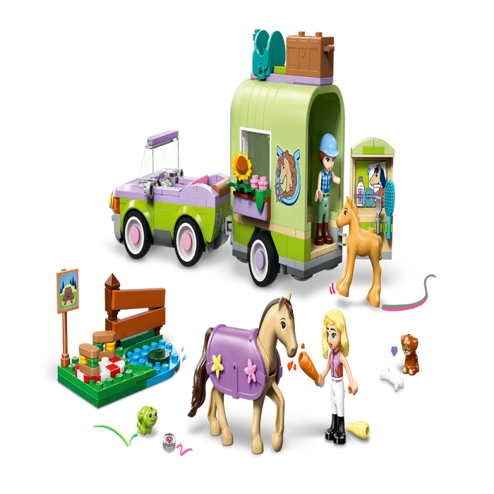 Lego 42695 Friends Horse & Baby Foal Trailer (279 Pieces)
