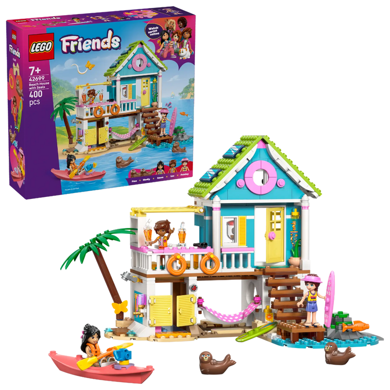 Lego 42699 Friends Beach House With Seals (400 Pieces)