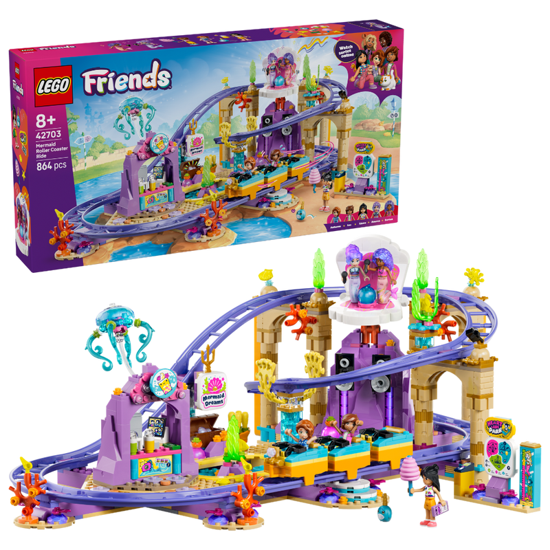Lego 42703 Friends Mermaid Roller Coaster Ride (864 Pieces)