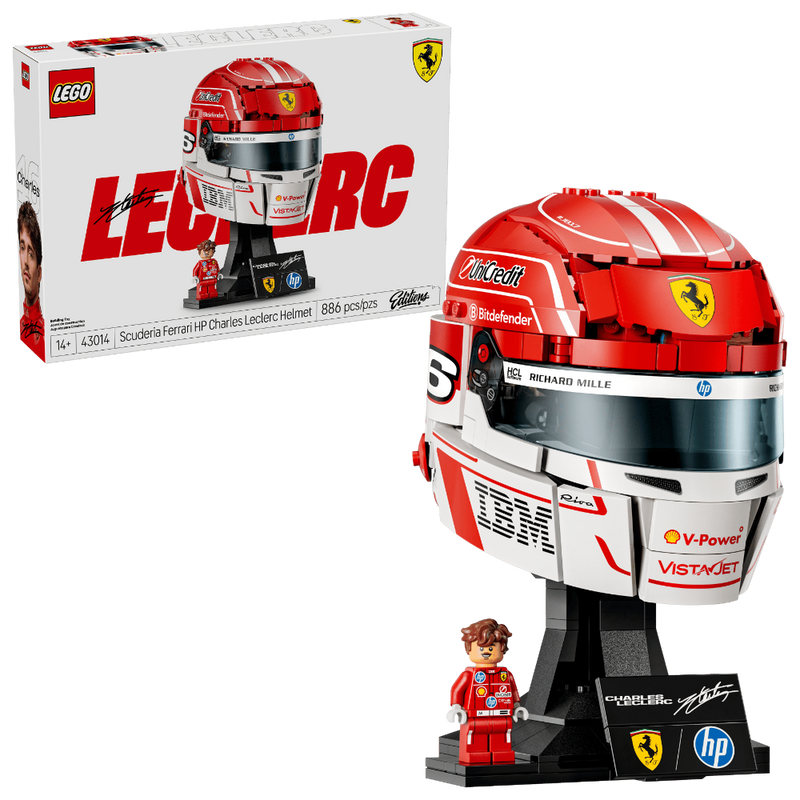 Lego 43014 Editions Scuderia Ferrari HP Charles Leclerc Helmet (886 Pieces)
