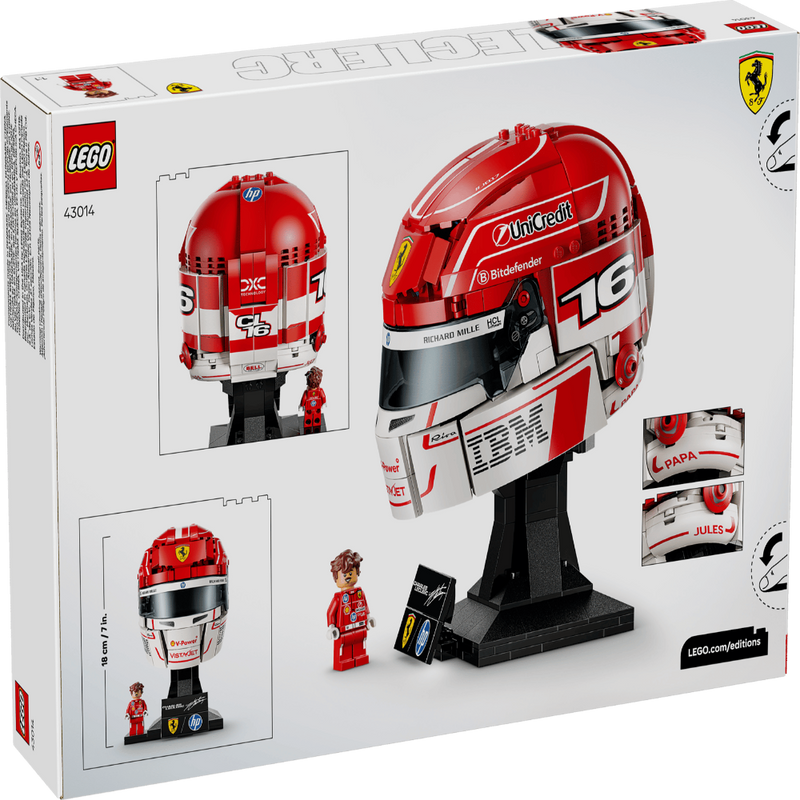 Lego 43014 Editions Scuderia Ferrari HP Charles Leclerc Helmet (886 Pieces)