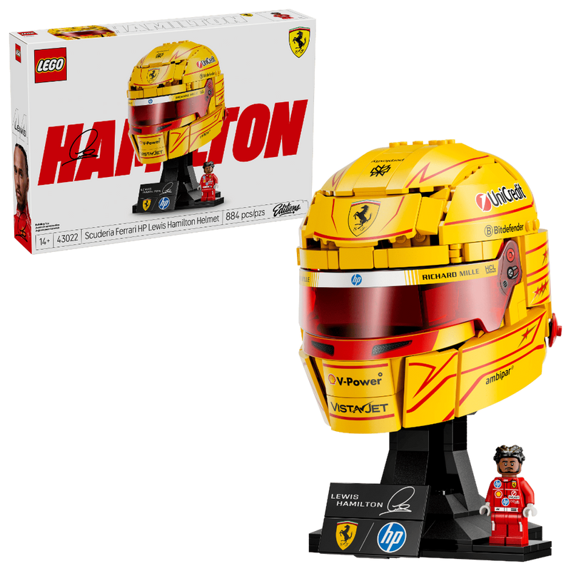 Lego 43022 Editions Scuderia Ferrari HP Lewis Hamilton Helmet (884 Pieces)