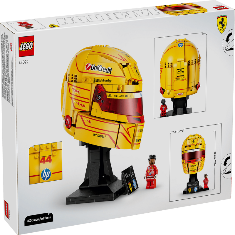 Lego 43022 Editions Scuderia Ferrari HP Lewis Hamilton Helmet (884 Pieces)