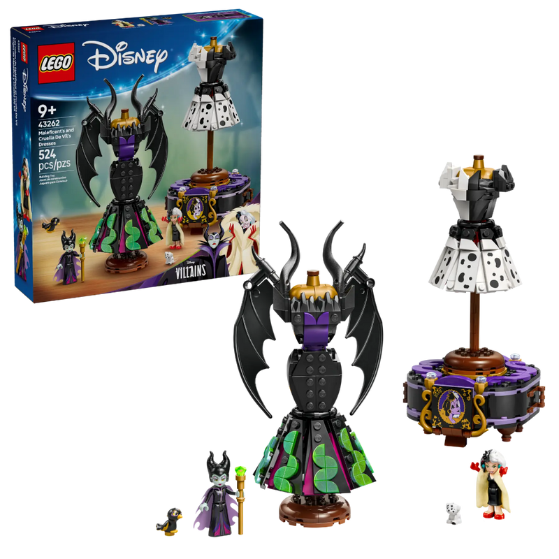 Lego 43262 Disney Classic Maleficent's And Cruella De Vil's Dresses (524 Pieces)