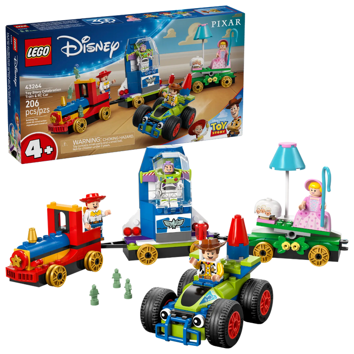 Lego 43264 Disney Toy Story Celebration Train & RC Car (206 Pieces)-Construction-LEGO-Toycra
