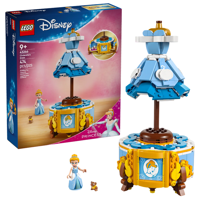 Lego 43266 Disney Princess Cinderella's Dress (474 Pieces)-Construction-LEGO-Toycra