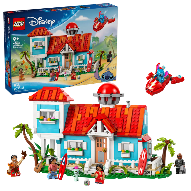Lego 43268 Disney Lilo And Stitch Beach House (834 Pieces)