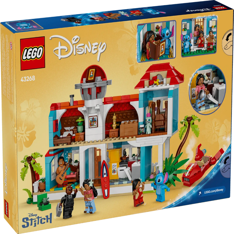Lego 43268 Disney Lilo And Stitch Beach House (834 Pieces)