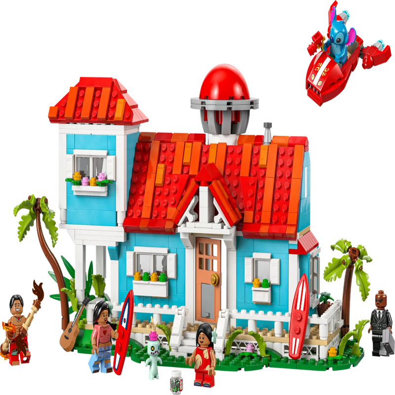 Lego 43268 Disney Lilo And Stitch Beach House (834 Pieces)