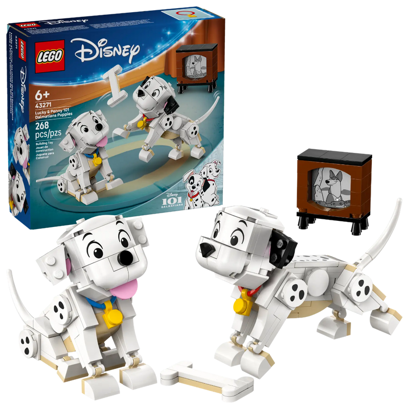 Lego 43271 Disney Lucky & Penny 101 Dalmatians Puppies (268 Pieces)