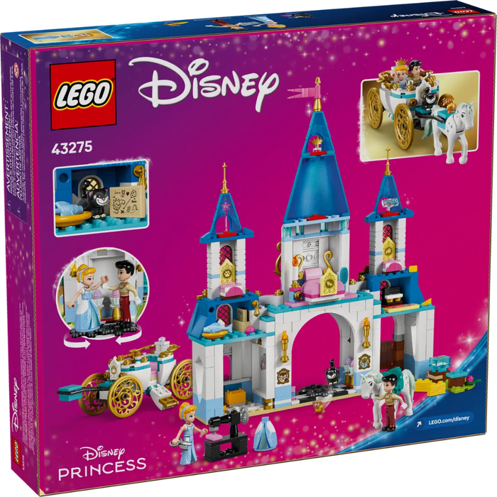 Lego 43275 Disney Cinderella's Castle & Horse Carriage (596 Pieces)-Construction-LEGO-Toycra