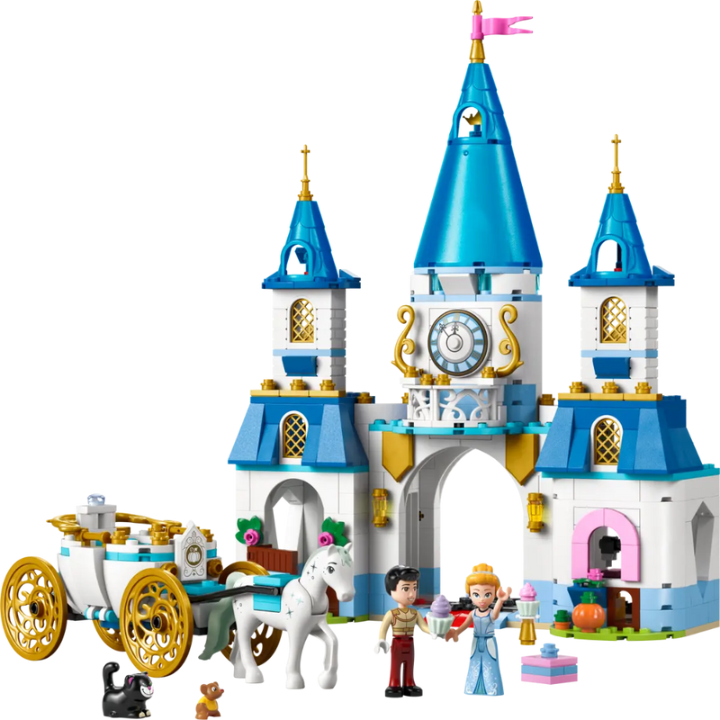 Lego 43275 Disney Cinderella's Castle & Horse Carriage (596 Pieces)-Construction-LEGO-Toycra