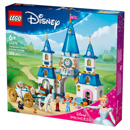 Lego 43275 Disney Cinderella's Castle & Horse Carriage (596 Pieces)-Construction-LEGO-Toycra