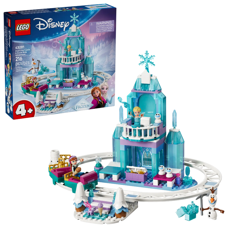 Lego 43281 Disney Elsa's Ice Castle & Snow Ride Adventure (216 Pieces)