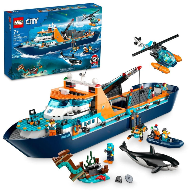 Lego 60368 City Arctic Explorer Ship (815 Pieces)-Construction-LEGO-Toycra