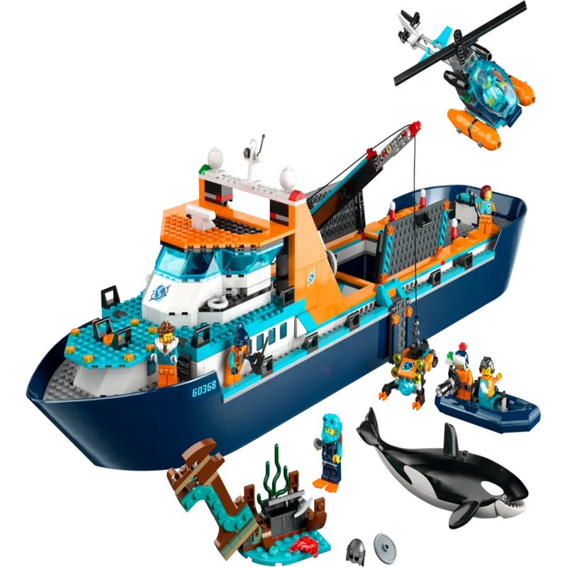 Lego 60368 City Arctic Explorer Ship (815 Pieces)-Construction-LEGO-Toycra