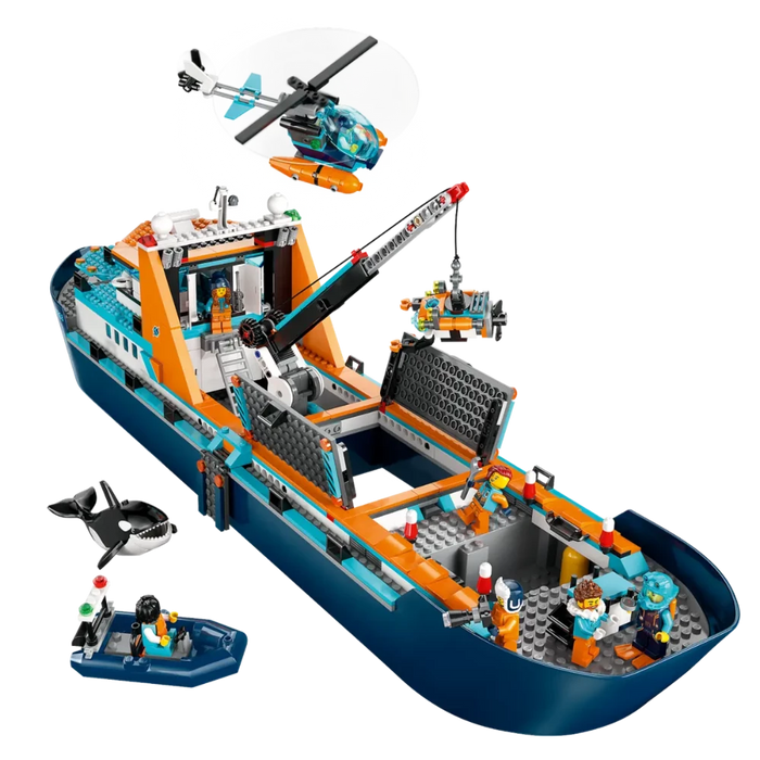 Lego 60368 City Arctic Explorer Ship (815 Pieces)-Construction-LEGO-Toycra