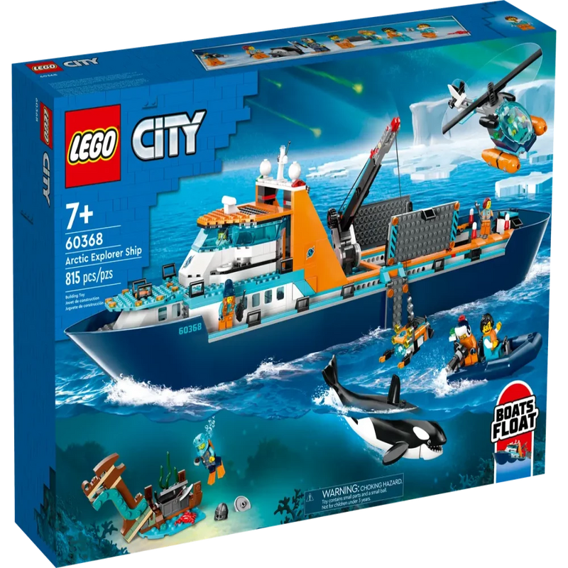 Lego 60368 City Arctic Explorer Ship (815 Pieces)-Construction-LEGO-Toycra