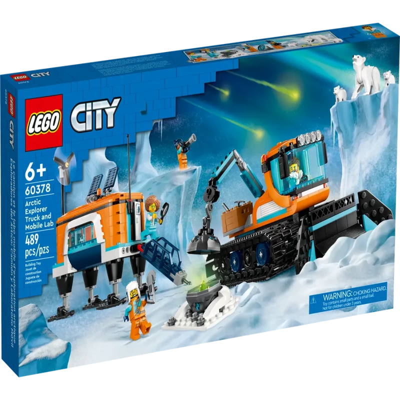Lego 60378 City Arctic Explorer Truck And Mobile Lab - 489 Pieces