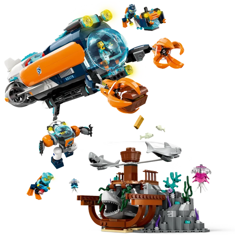Lego 60379 City Deep-Sea Explorer Submarine (842 Pieces)