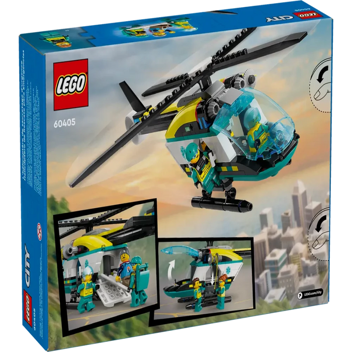 Lego 60405 City Emergency Rescue Helicopter (226 Pieces)-Construction-LEGO-Toycra
