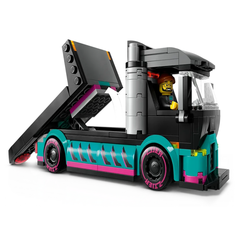 Lego 60406 City Race Car And Car Carrier Truck (328 Pieces)