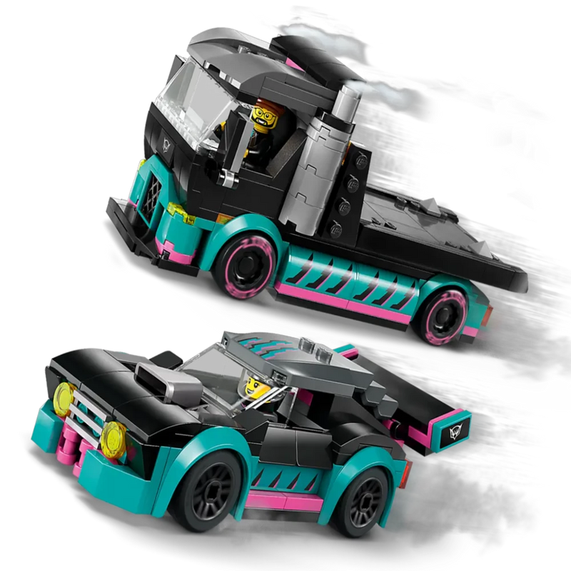 Lego 60406 City Race Car And Car Carrier Truck (328 Pieces)