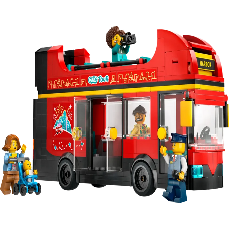 Lego 60407 City Red Double-Decker Sightseeing Bus (384 Pieces)