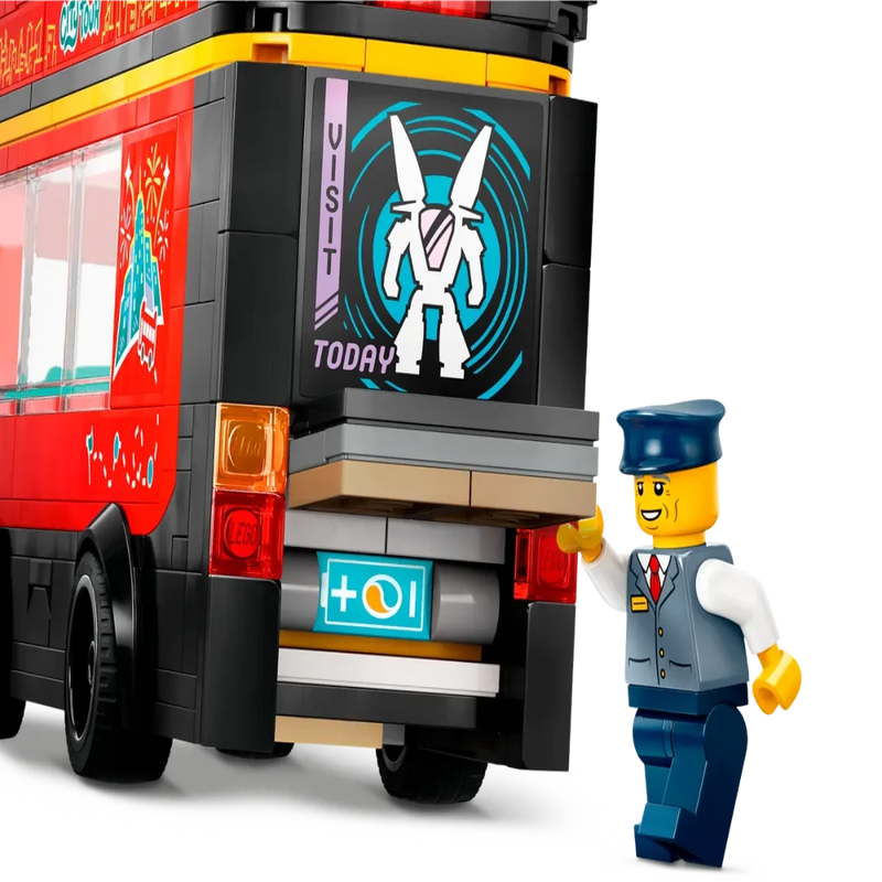 Lego 60407 City Red Double-Decker Sightseeing Bus (384 Pieces)