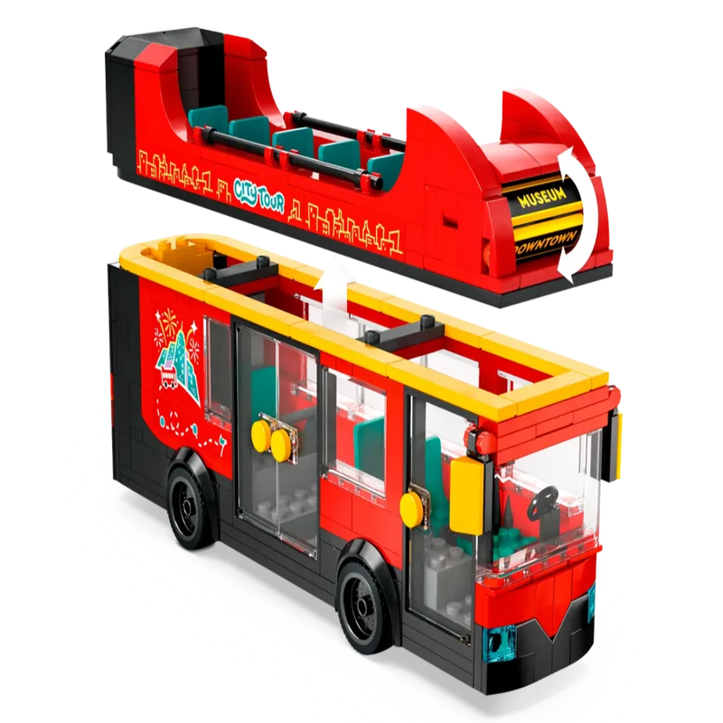 Lego 60407 City Red Double-Decker Sightseeing Bus (384 Pieces)