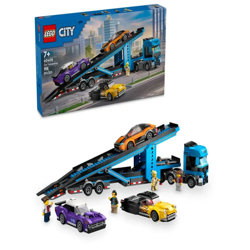 Lego 60408 City Car Transporter Truck With Sports Cars (998 Pieces)-Construction-LEGO-Toycra