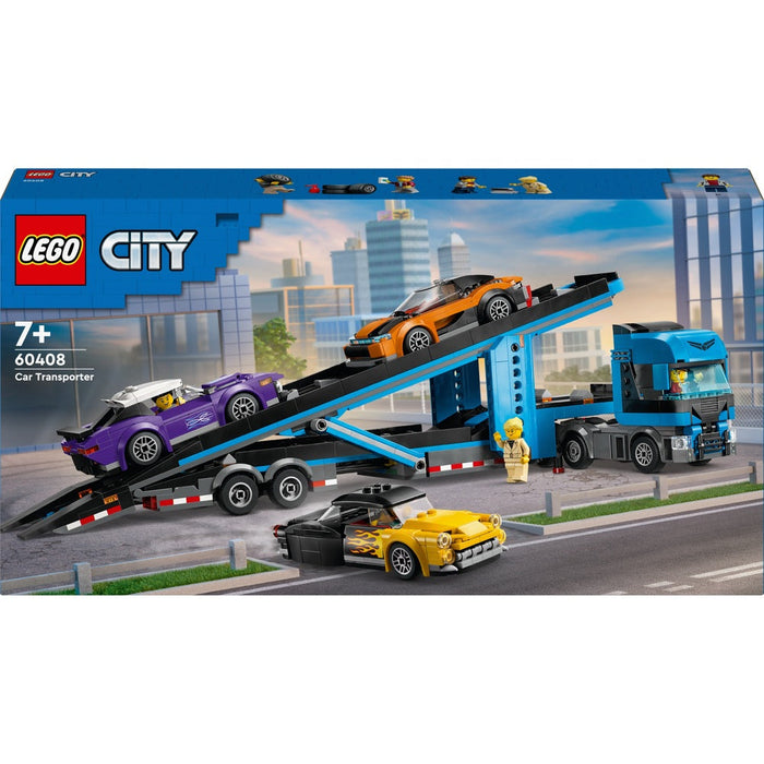 Lego 60408 City Car Transporter Truck With Sports Cars (998 Pieces)-Construction-LEGO-Toycra