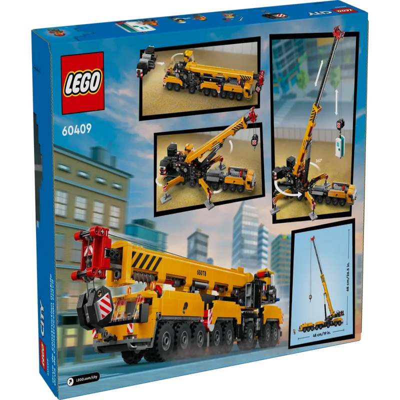 Lego 60409 City Yellow Mobile Construction Crane (1116 Pieces)