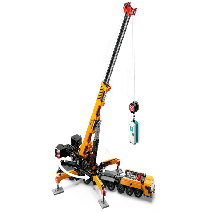 Lego 60409 City Yellow Mobile Construction Crane (1116 Pieces)-Construction-LEGO-Toycra