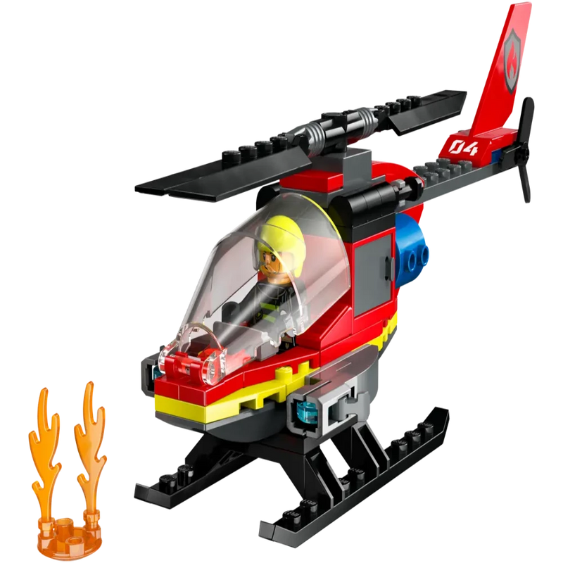 Lego 60411 City Fire Rescue Helicopter - 85 Pieces