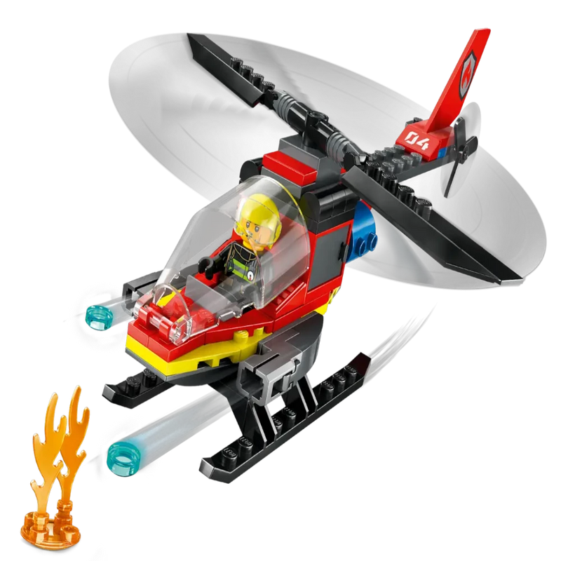 Lego 60411 City Fire Rescue Helicopter - 85 Pieces