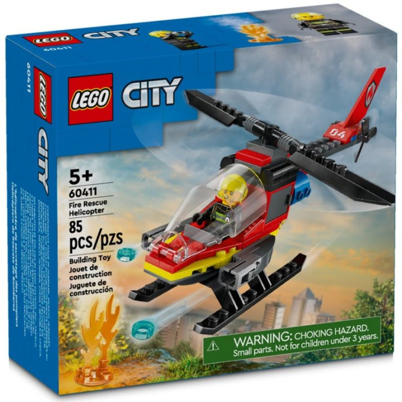 Lego 60411 City Fire Rescue Helicopter - 85 Pieces