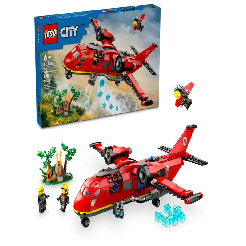 Lego 60413 City Fire Rescue Plane (478 Pieces)-Construction-LEGO-Toycra