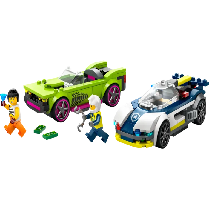 Lego 60415 City Police Car And Muscle Car Chase (213 Pieces)-Construction-LEGO-Toycra
