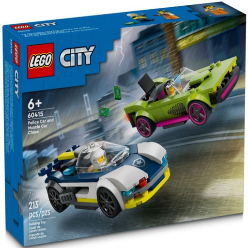 Lego 60415 City Police Car And Muscle Car Chase (213 Pieces)-Construction-LEGO-Toycra