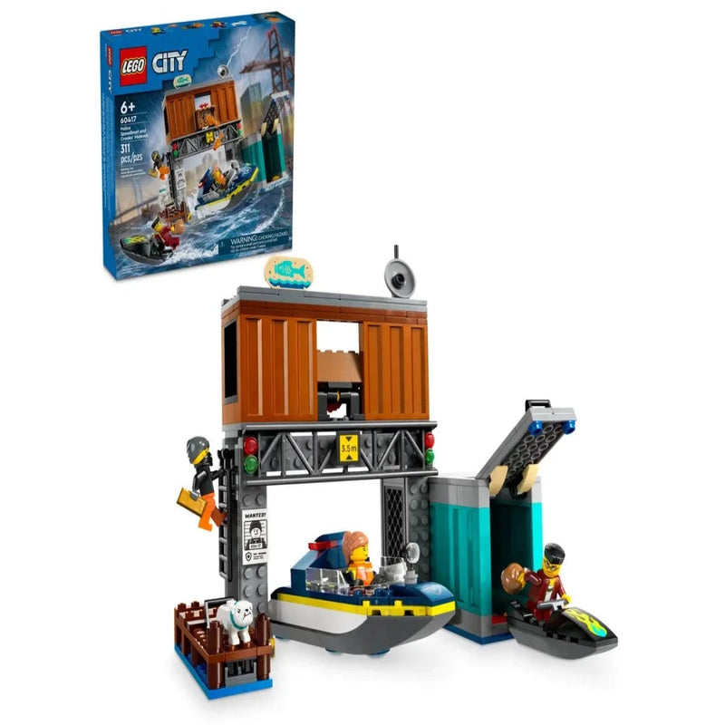 Lego 60417 City Police Speedboat And Crooks' Hideout (311 Pieces)