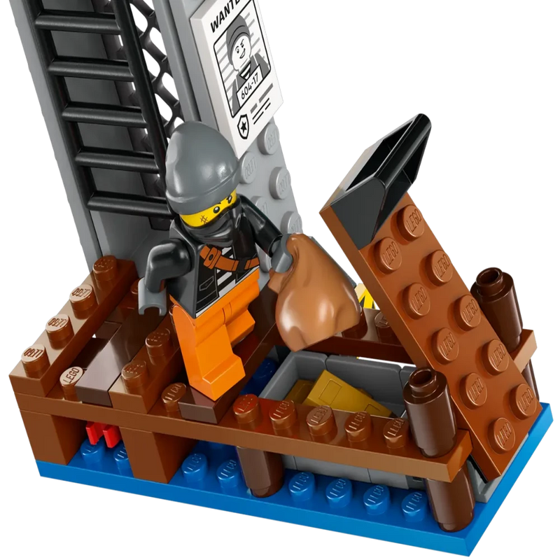 Lego 60417 City Police Speedboat And Crooks' Hideout (311 Pieces)