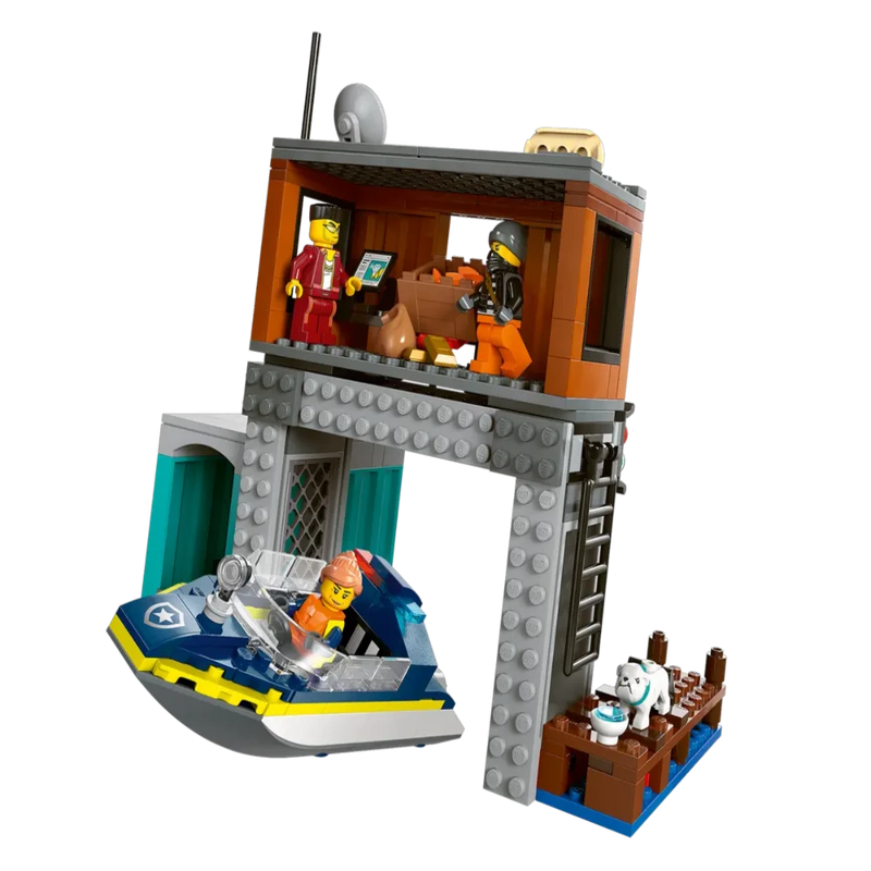 Lego 60417 City Police Speedboat And Crooks' Hideout (311 Pieces)