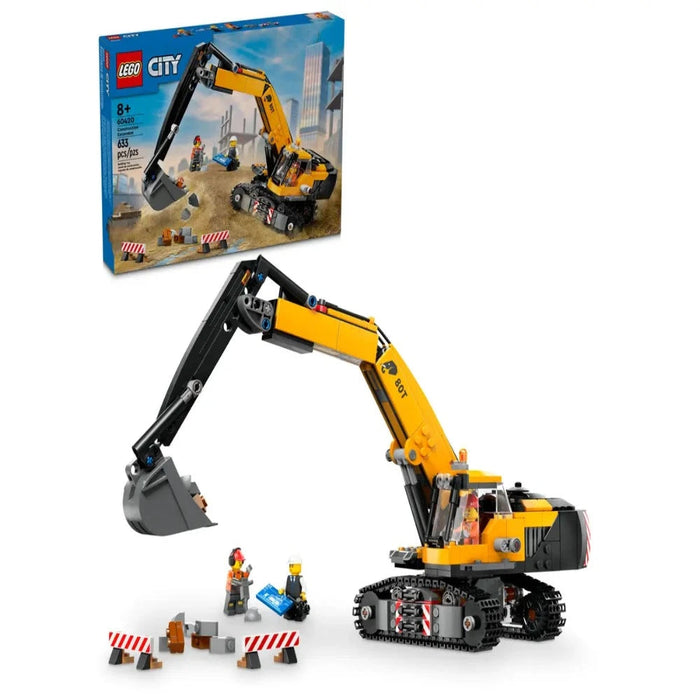 Lego 60420 City Yellow Construction Excavator (633 Pieces)-Construction-LEGO-Toycra