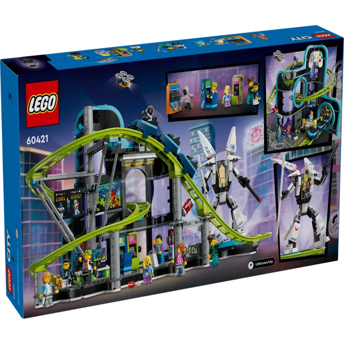 Lego 60421 City Robot World Roller-Coaster Park (986 Pieces)-Construction-LEGO-Toycra