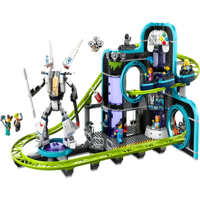 Lego 60421 City Robot World Roller-Coaster Park (986 Pieces)-Construction-LEGO-Toycra