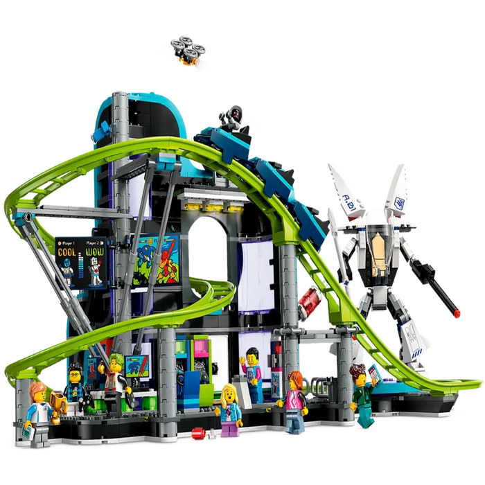 Lego 60421 City Robot World Roller-Coaster Park (986 Pieces)-Construction-LEGO-Toycra