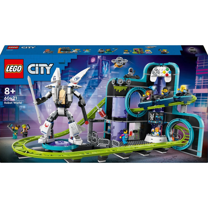 Lego 60421 City Robot World Roller-Coaster Park (986 Pieces) — Toycra