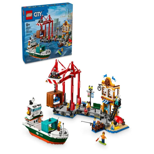 Lego 60422 City Seaside Harbor with Cargo Ship (1226 Pieces)-Construction-LEGO-Toycra