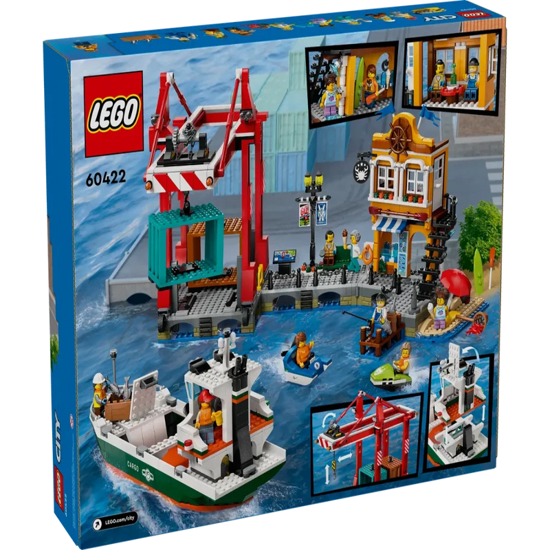 Lego 60422 City Seaside Harbor with Cargo Ship (1226 Pieces)